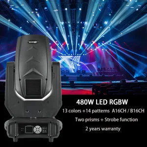 480W multi-color 16 channel moving head light